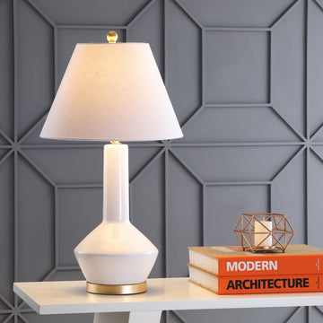 Copenhagen 29" Ceramic/Metal LED Table Lamp - JONATHAN Y